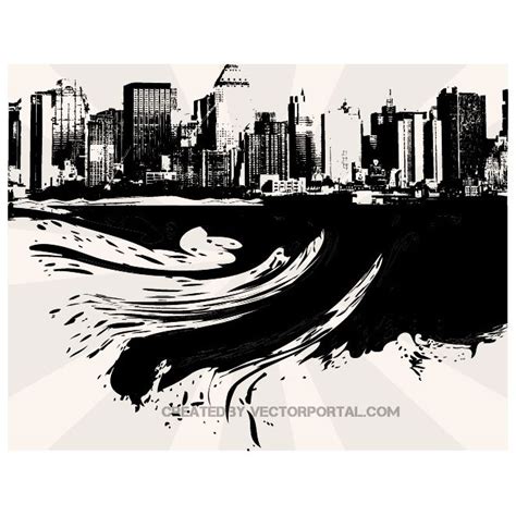 CITY SKYLINE POSTER.eps Free Vector Download | FreeImages