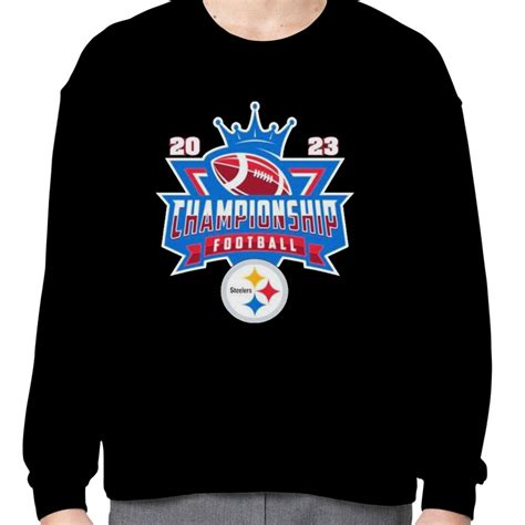 Pittsburgh Steelers Football NFL 2023 Championship Crown Logo Shirt