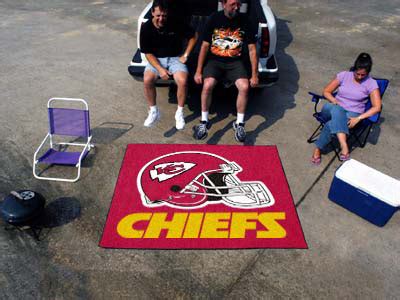 Large Kansas City Chiefs Logo Area Rug