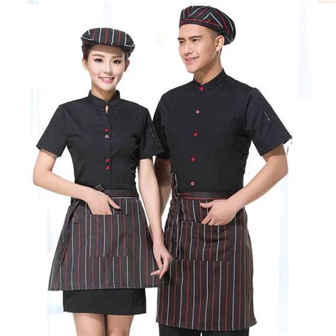 Aliexpress.com : Buy Hotel Waiter Uniform Summer Waitress Overalls Short Sleeved Waiter's ...