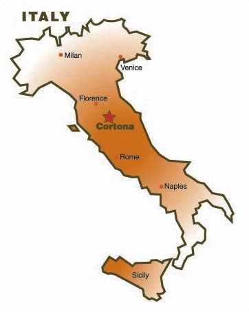 Cortona - Map Locator