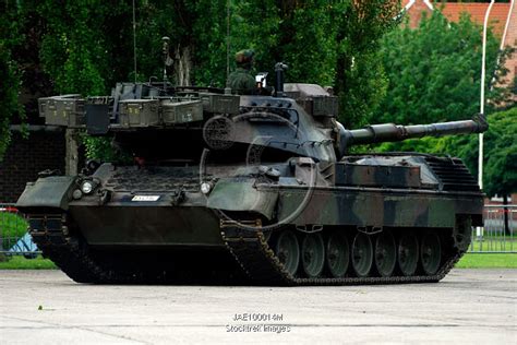 The Leopard 1A5 MBT of the Belgian Army in action. | Stocktrek Images