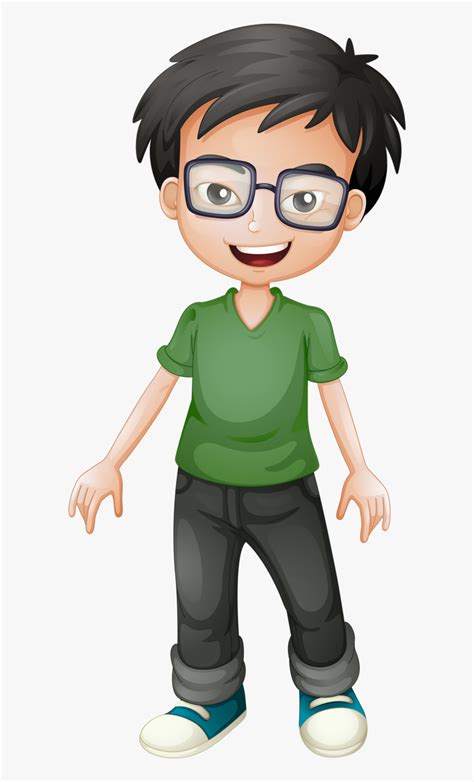 Boy With Glasses Clipart - img-Badr