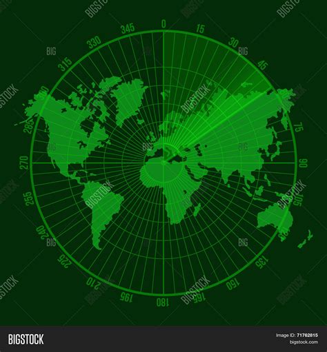 Green Radar Screen Vector & Photo (Free Trial) | Bigstock