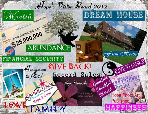 My First Vision Board! This was so much fun and very empowering. I Love this idea... Wealth ...