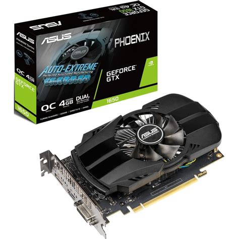 Asus NVIDIA GTX 1650 Phoenix Fan OC Edition 4GB GDDR5 | PH-GTX1650-O4G ...