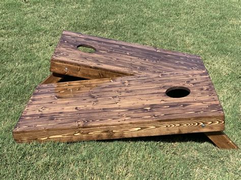 Rustic Corn Hole Sets | Etsy | Cornhole set, Cornhole boards, Stained cornhole boards