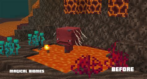 Magical biomes: Soul sand valley Minecraft Texture Pack