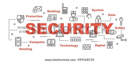 Security Vector Banner Design Concept Flat Stock Vector (Royalty Free) 499568134 | Shutterstock