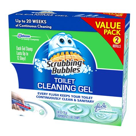 Scrubbing Bubbles Toilet Cleaning Gel Starter Kit Glade Rainshower (2 Count) | eBay