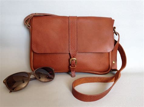 Cross body tan leather satchel women's satchel satchel