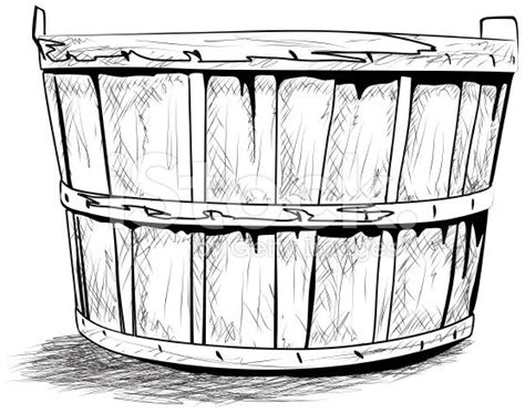 Bushel Basket Ink Sketch stock vector art 5161962 - iStock | Bushel baskets, Basket drawing, Bushel