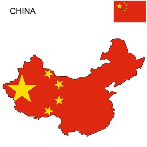 China Flag Map and Meaning | Mappr