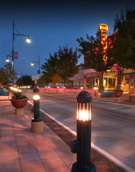 Historic Main Street District in downtown Las Cruces, New Mexico. The ...