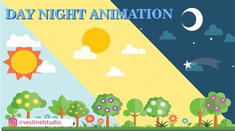 Day Night Animation Adobe Animate - YouTube