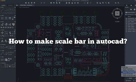 How to make scale bar in autocad?