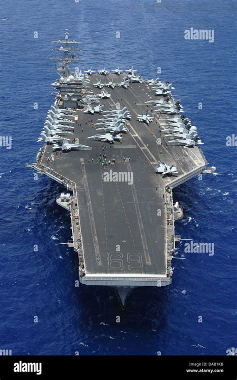 The aircraft carrier USS Dwight D. Eisenhower (CVN 69) transits the Atlantic Ocean. Dwight D ...