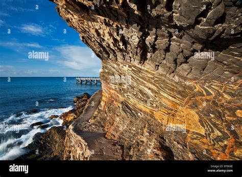 Second Valley Jetty and cliffs Stock Photo: 78264326 - Alamy