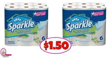 Sparkle Paper Towels 6 pk – $1.50 at Publix