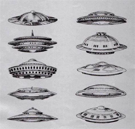 Draws from various UFO sightings reports;... - Ancient UFO