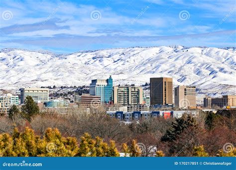 Downtown Boise, Idaho in 2020 in the Winter Stock Image - Image of downtown, growing: 170217851