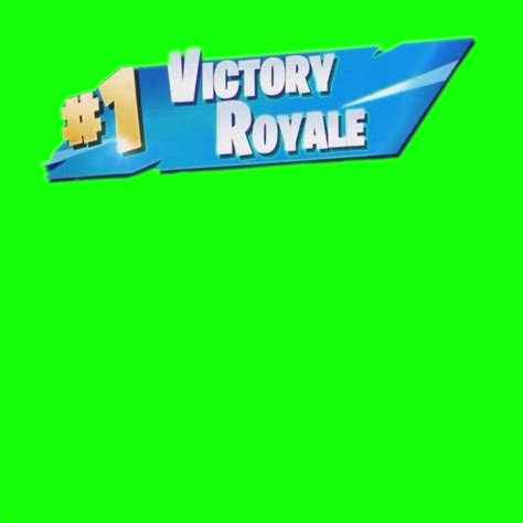 Fortnite #1 Victory Royale (Green Screen) – CreatorSet