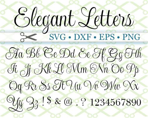 Elegant Handwriting Alphabet - Calligraphy and Art