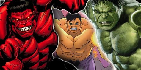 Green Hulk Vs Red Hulk Vs Grey Hulk