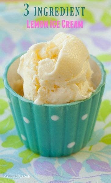 Lemon Ice Cream - Simply Bakings | Recipe | Lemon ice cream, Lemon ice ...