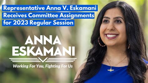 Representative Anna V. Eskamani Receives Committee Assignments for 2023 ...