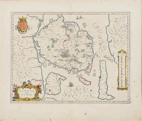 Images for 2179541. Map of Funen in Denmark by Blaeu, Fionia vulgo ...