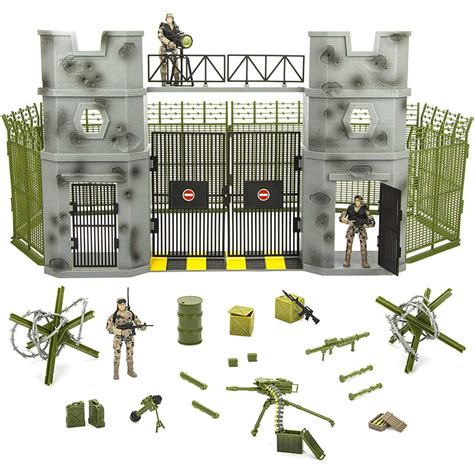 Click N' Play Military Army Base 51 Piece Play Set with Accessories - Walmart.com - Walmart.com