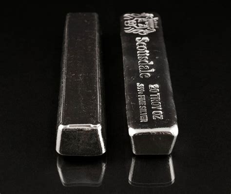 20 oz Silver Scottsdale Cast Bar