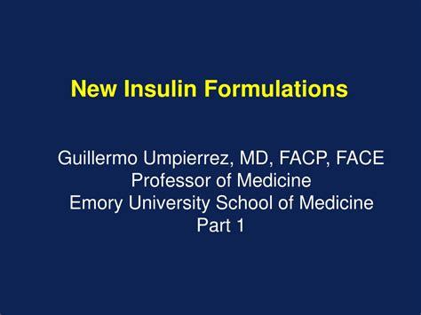 PPT - New Insulin Formulations PowerPoint Presentation, free download ...