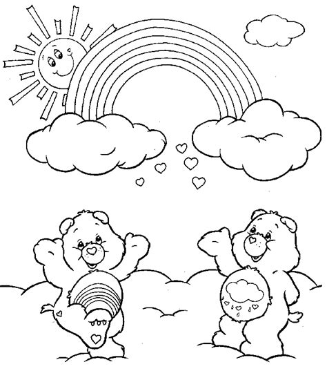 Free Printable Rainbow Coloring Pages For Kids | Bear coloring pages ...