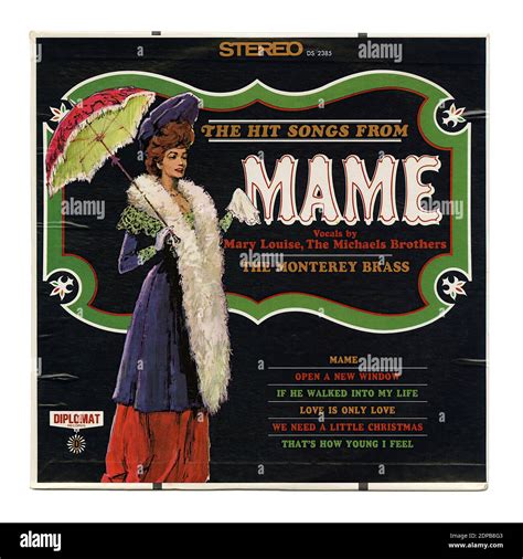 The Hit Songs from Mame - Vintage Record Cover Stock Photo - Alamy