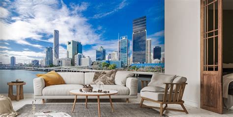 Skyline Brisbane Wallpaper | Wallsauce UK