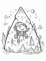 Climbing coloring Pages sketch template
