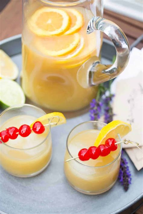 Whiskey Sour Party Punch Recipe - LemonsforLulu.com