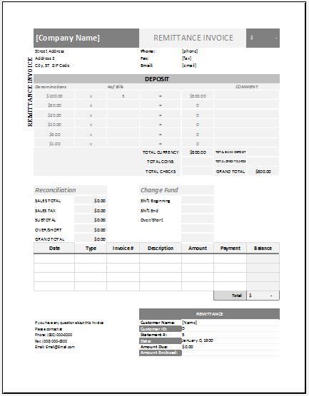 10+ Free Remittance Advice Templates | Word, Excel & PDF Templates ...