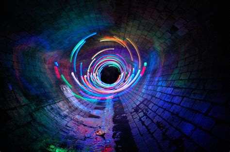 #lights, #wall, #long exposure, #tunnel, #colorful, #shapes, #sewers, # ...