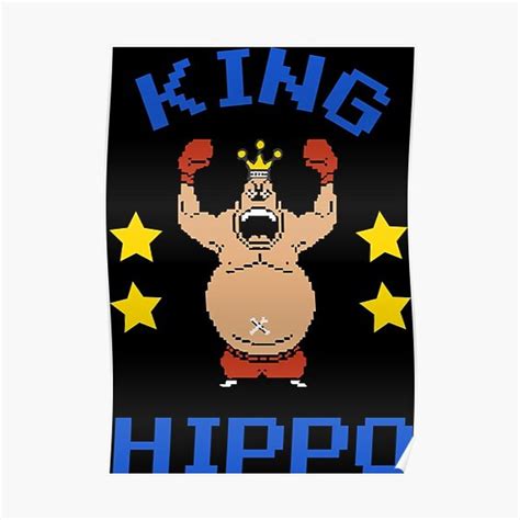 King Hippo Mike Tyson's Punch-out!!! Premium Matte Vertical Poster sold ...