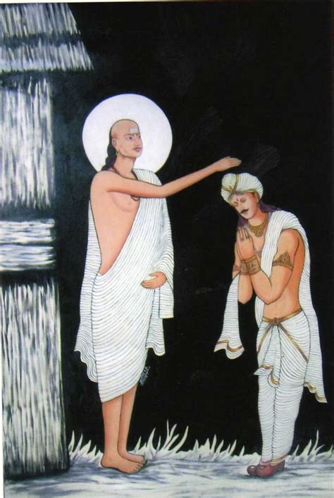 Chanakya Painting with Chandragupta Maurya