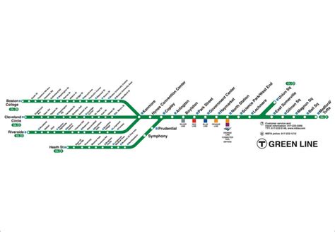 MBTA Green Line Route Map (Dec. 2022) – MBTAgifts