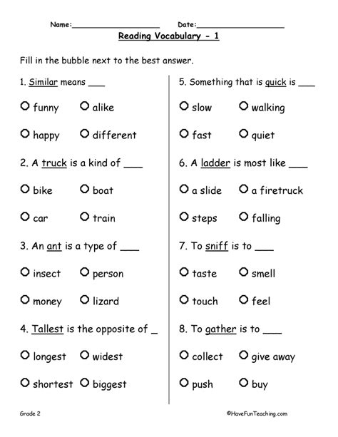 Synonyms Examples For Grade 3