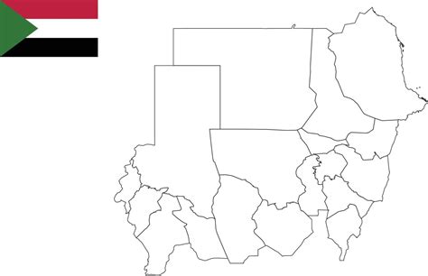 map and flag of Sudan 10199383 Vector Art at Vecteezy