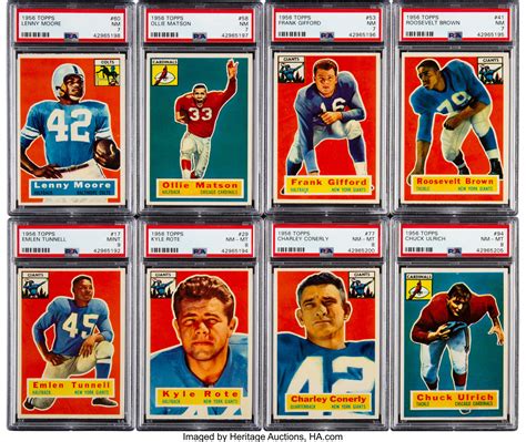 1956 Topps Football Complete Set (120).... Football Cards Sets | Lot ...