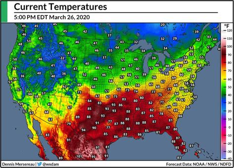 Heat Map Of North America - United States Map