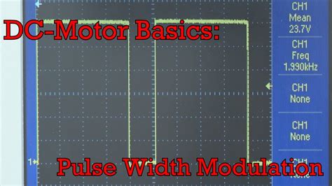 DC-Motor Control Basics: Pulse Width Modulation - YouTube