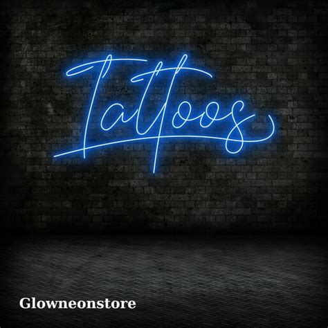 Glowneon Tatoo Neon Sign, Tattoo Lover Art, Tattoo Sign Wall Decor, Tattoo Led Light - Walmart.com